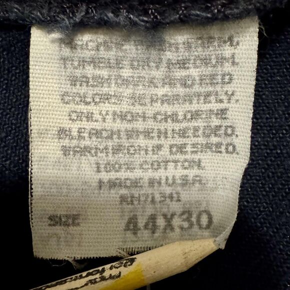 VTG LL Bean Jeans Mens 44x30 Blue Denim 5 Pocket Made USA Straight Leg Classic - Picture 8 of 9